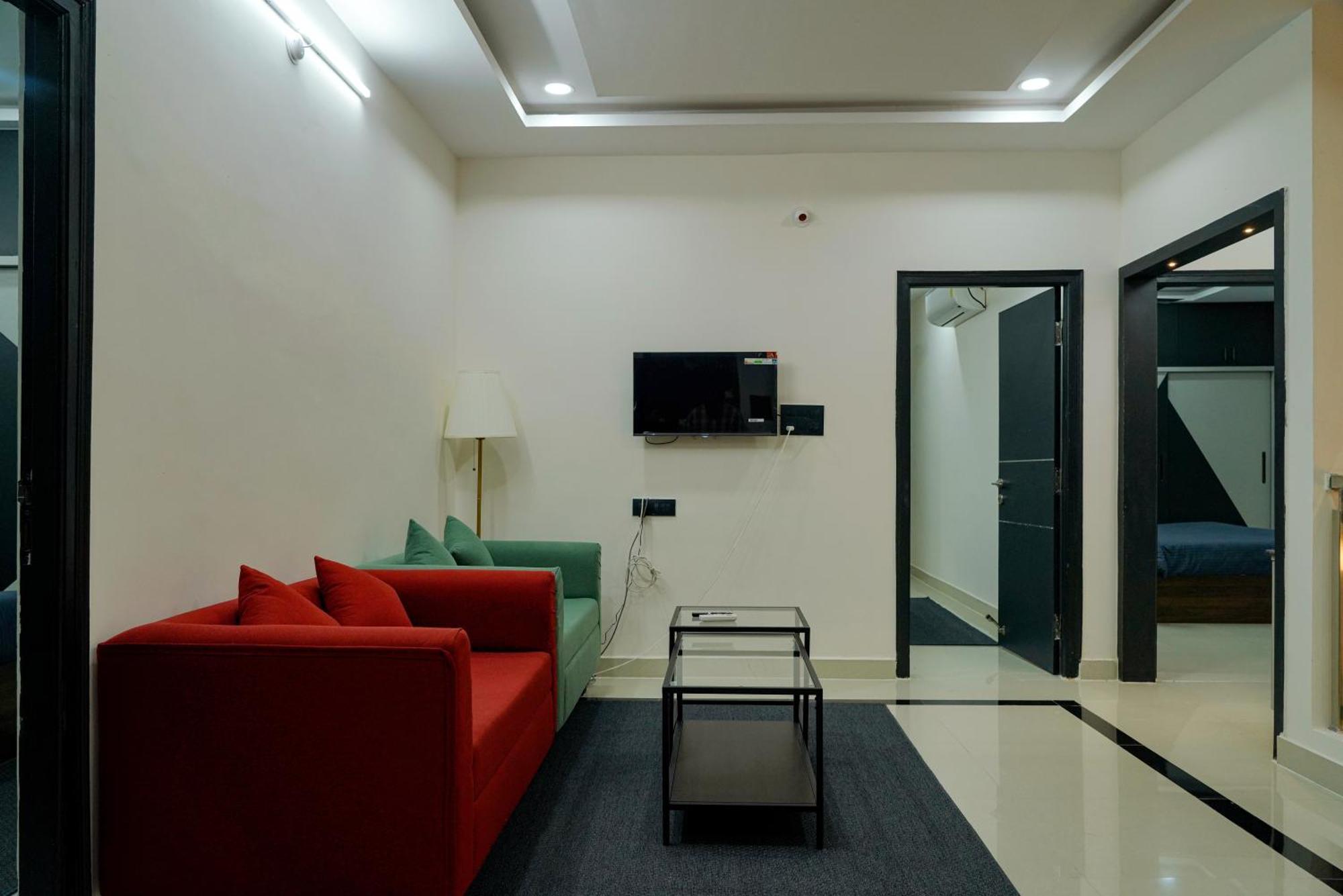 N Cube Serviced Apartments Hyderabad Exteriör bild
